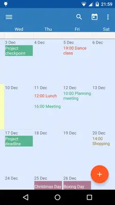 Touch Calendar Free android App screenshot 4