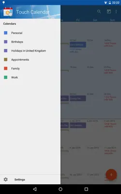 Touch Calendar Free android App screenshot 7